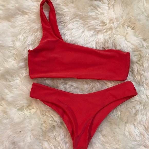 one shoulder bikini zaful